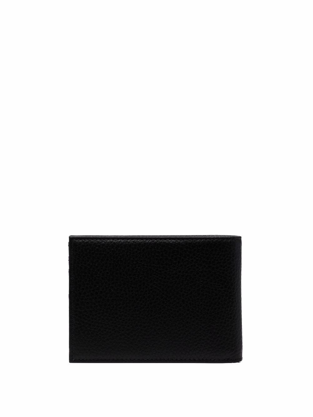 folded leather wallet and tag - 2