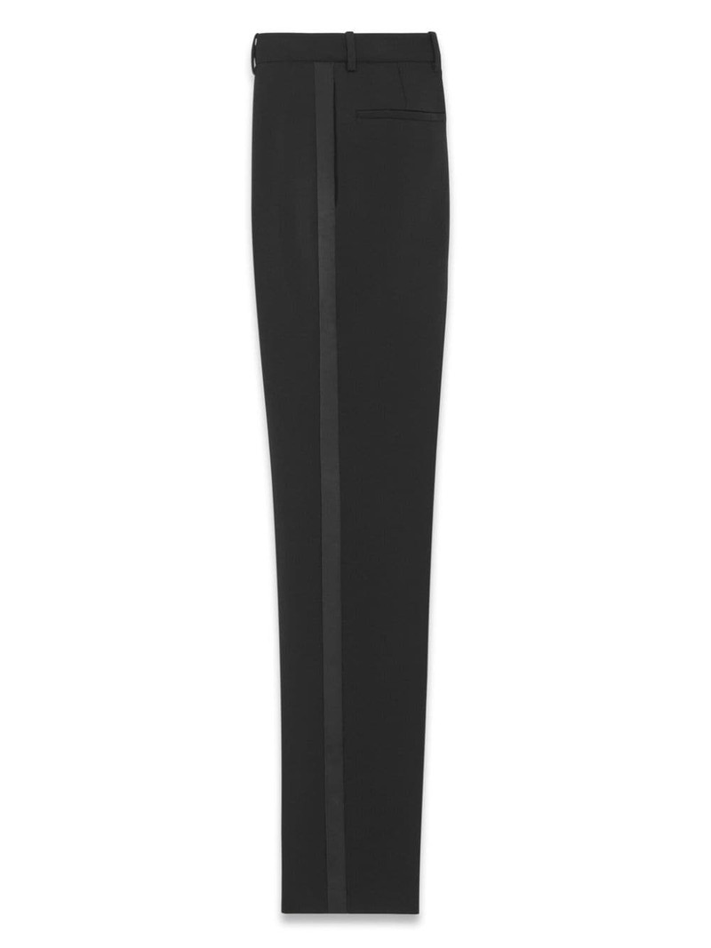 SAINT LAURENT wool straight-leg trousers outlook
