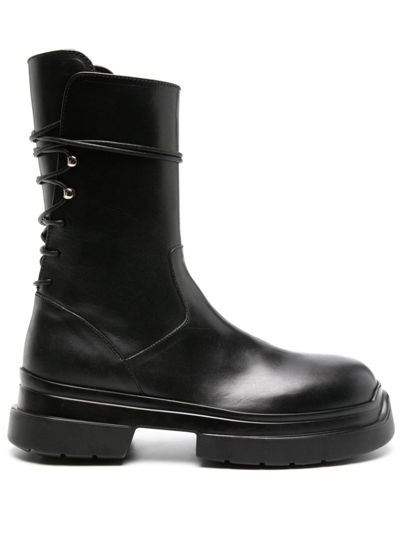 lace-up leather boots 1