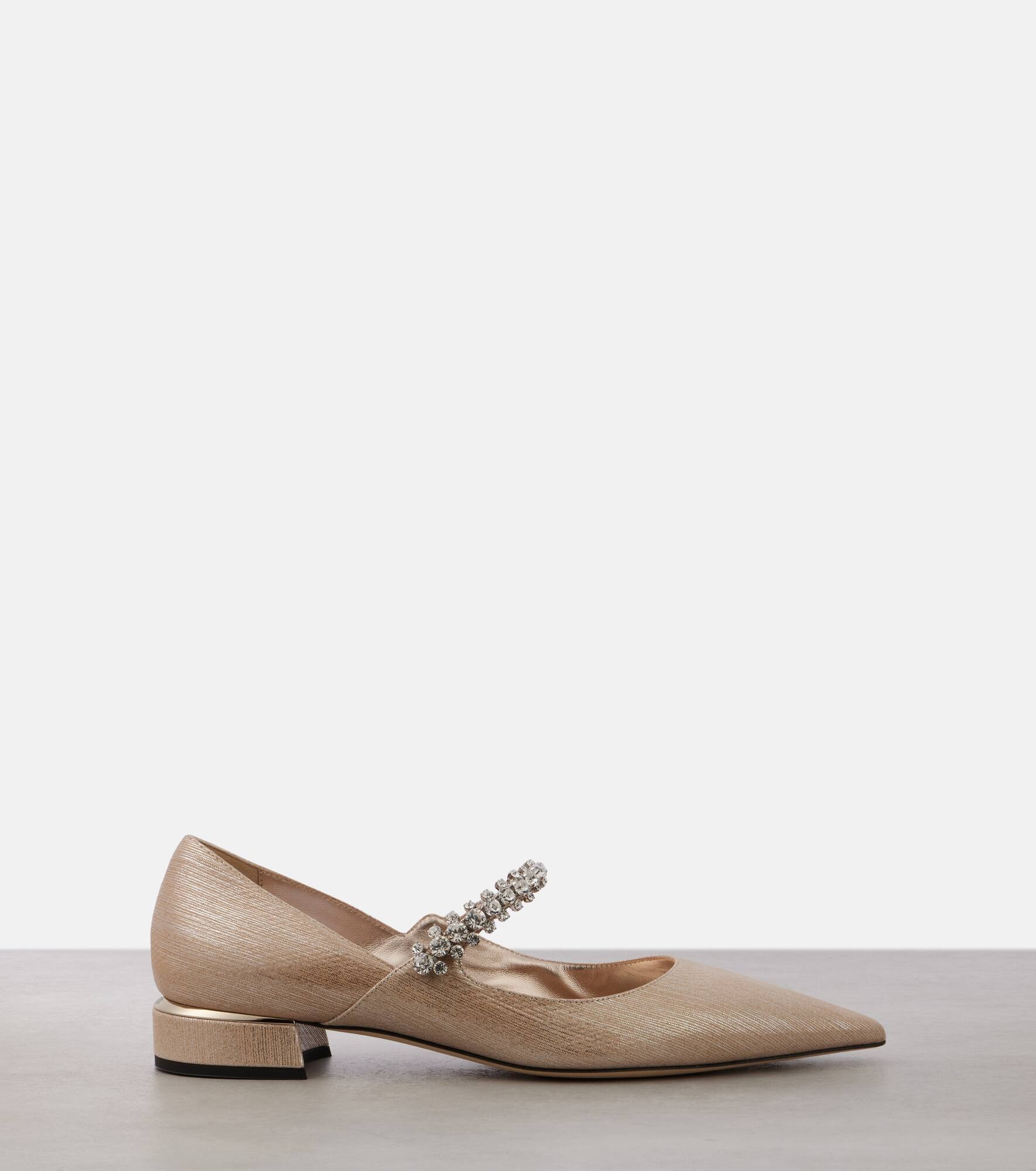 Bing embellished leather Mary Jane flats - 4