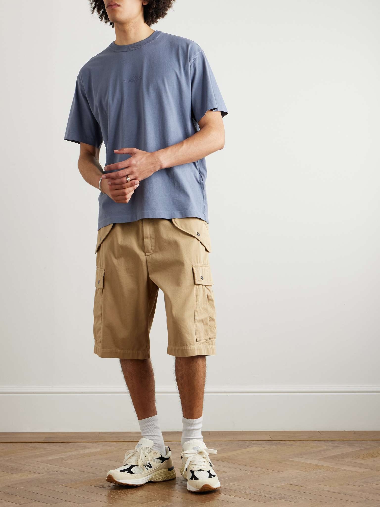 Logo-Embroidered Garment-Dyed Organic Cotton-Jersey T-Shirt - 2