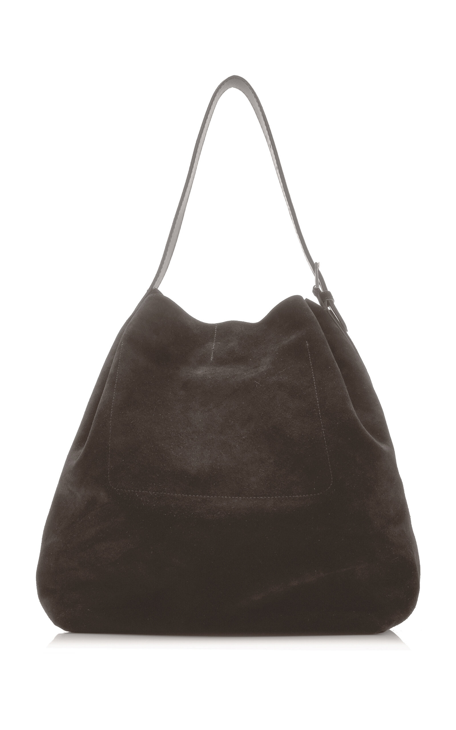 Belted Suede Tote Bag brown - 4