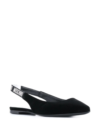 Moschino velvet slingback flats outlook