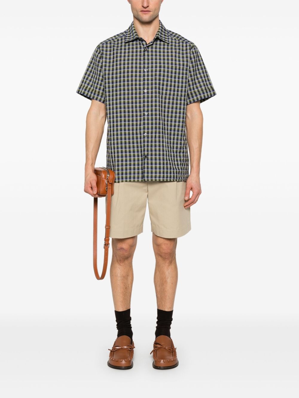 pleat-detail shorts - 2