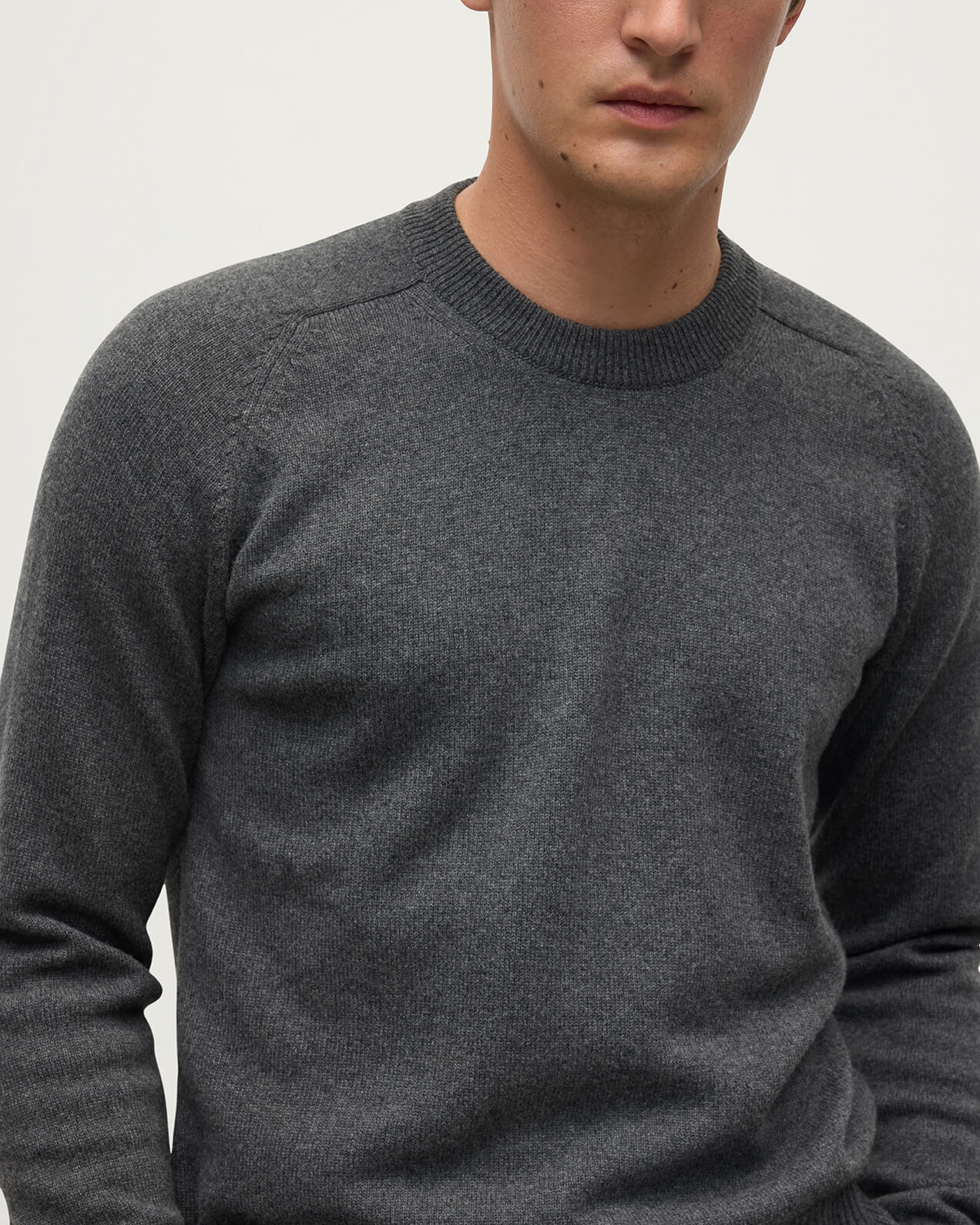 Superfine Merino Relaxed Grey Jumper - 5