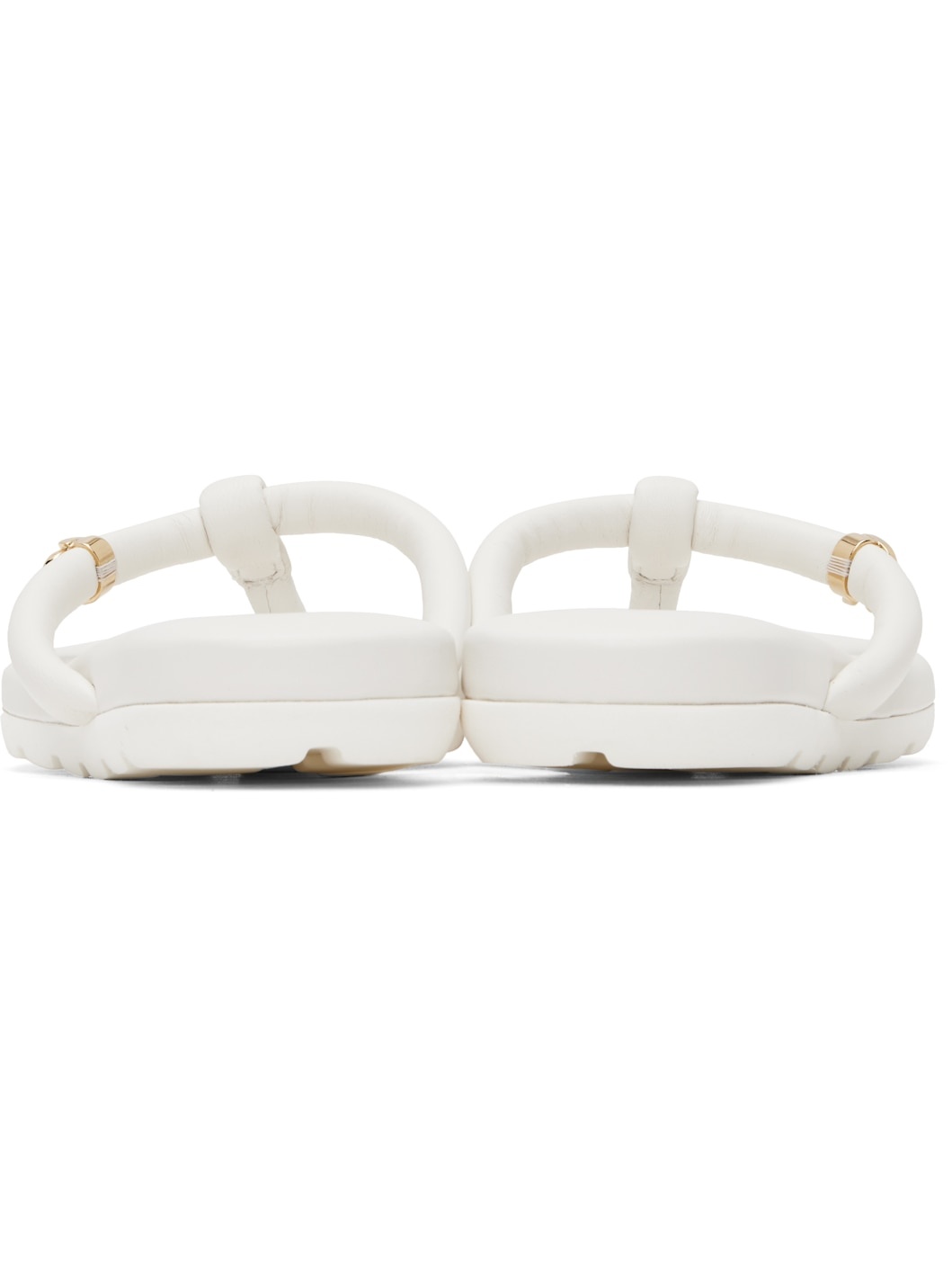 White Fiji Nappa Sandals - 2
