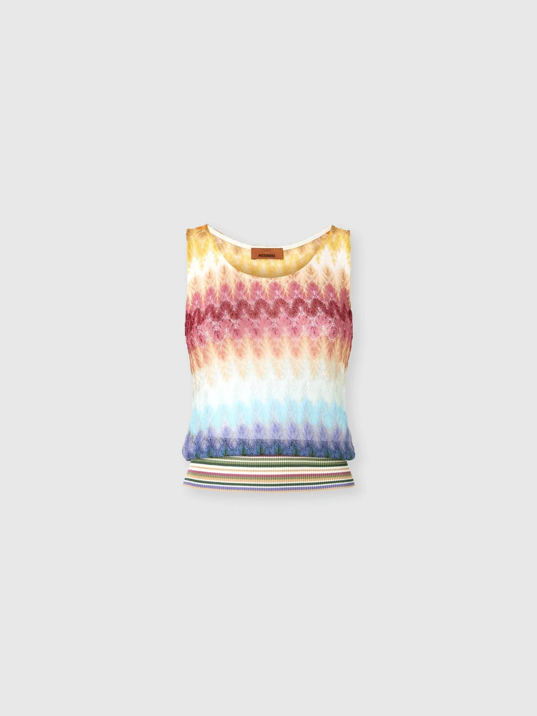 Sleeveless dégradé viscose top - 1