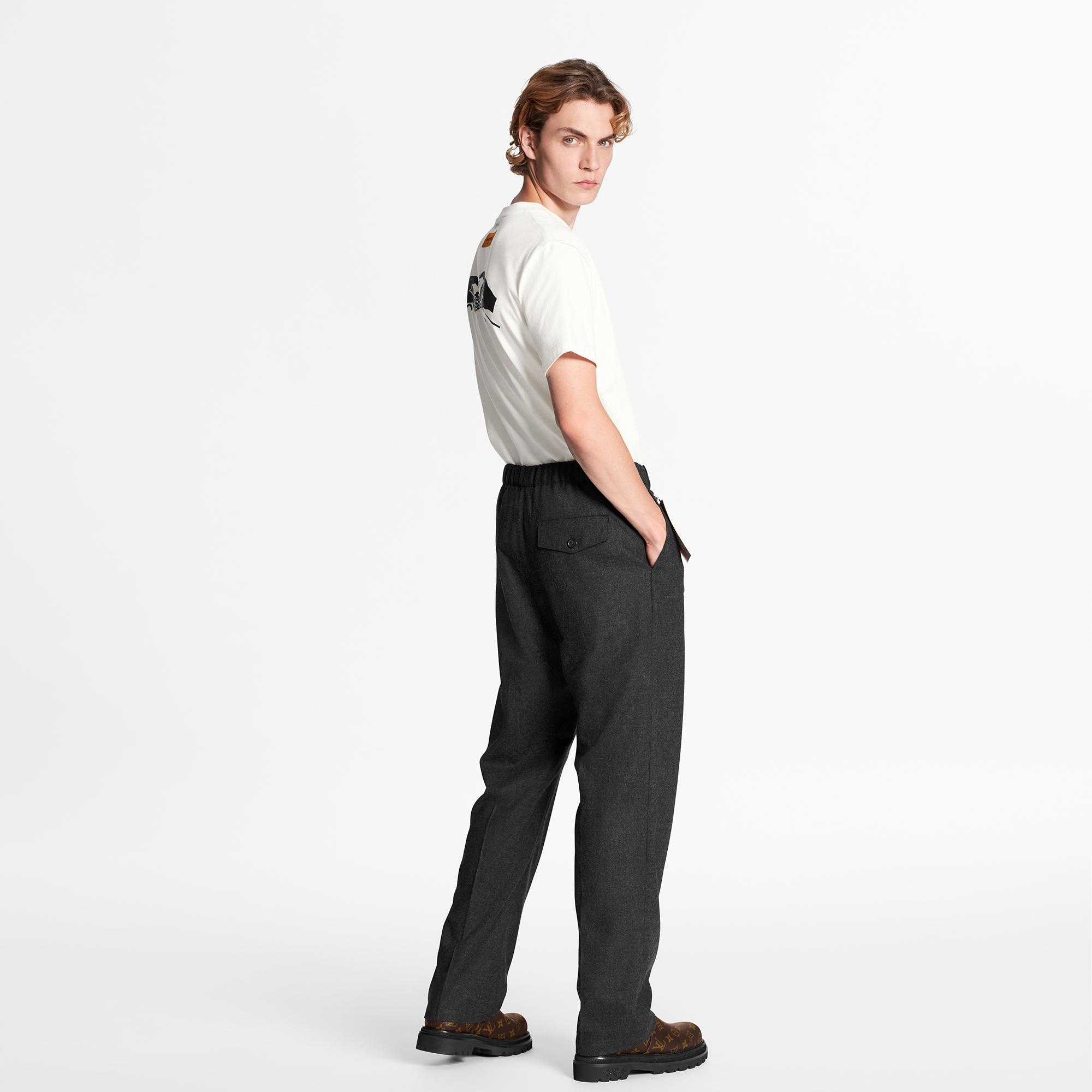 LVSE Flannel Drawstring Trousers - 4