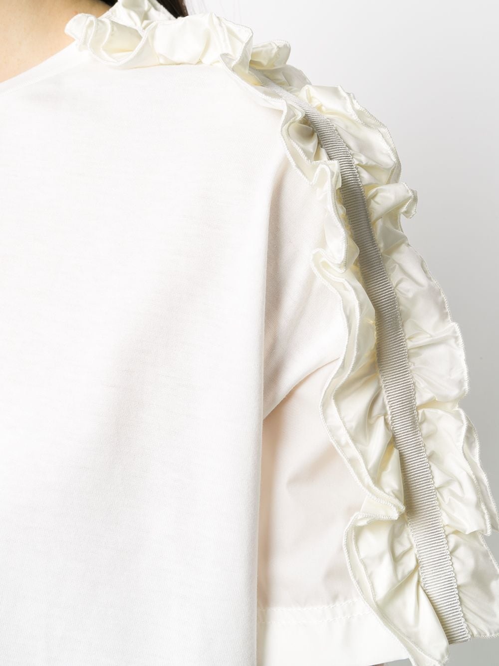 ruffle-sleeve T-shirt - 5