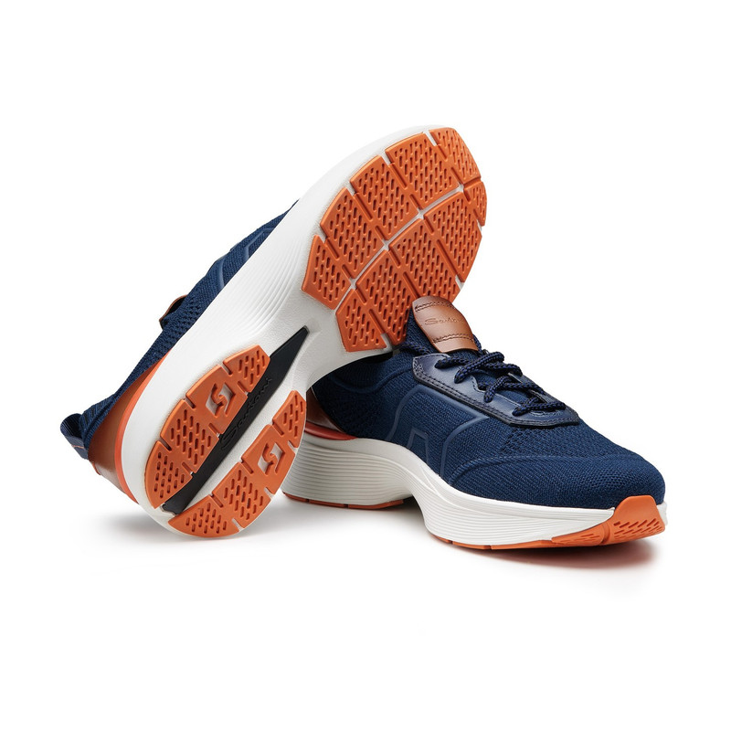 Men's blue stretch knit Easy Bounce sneaker 3