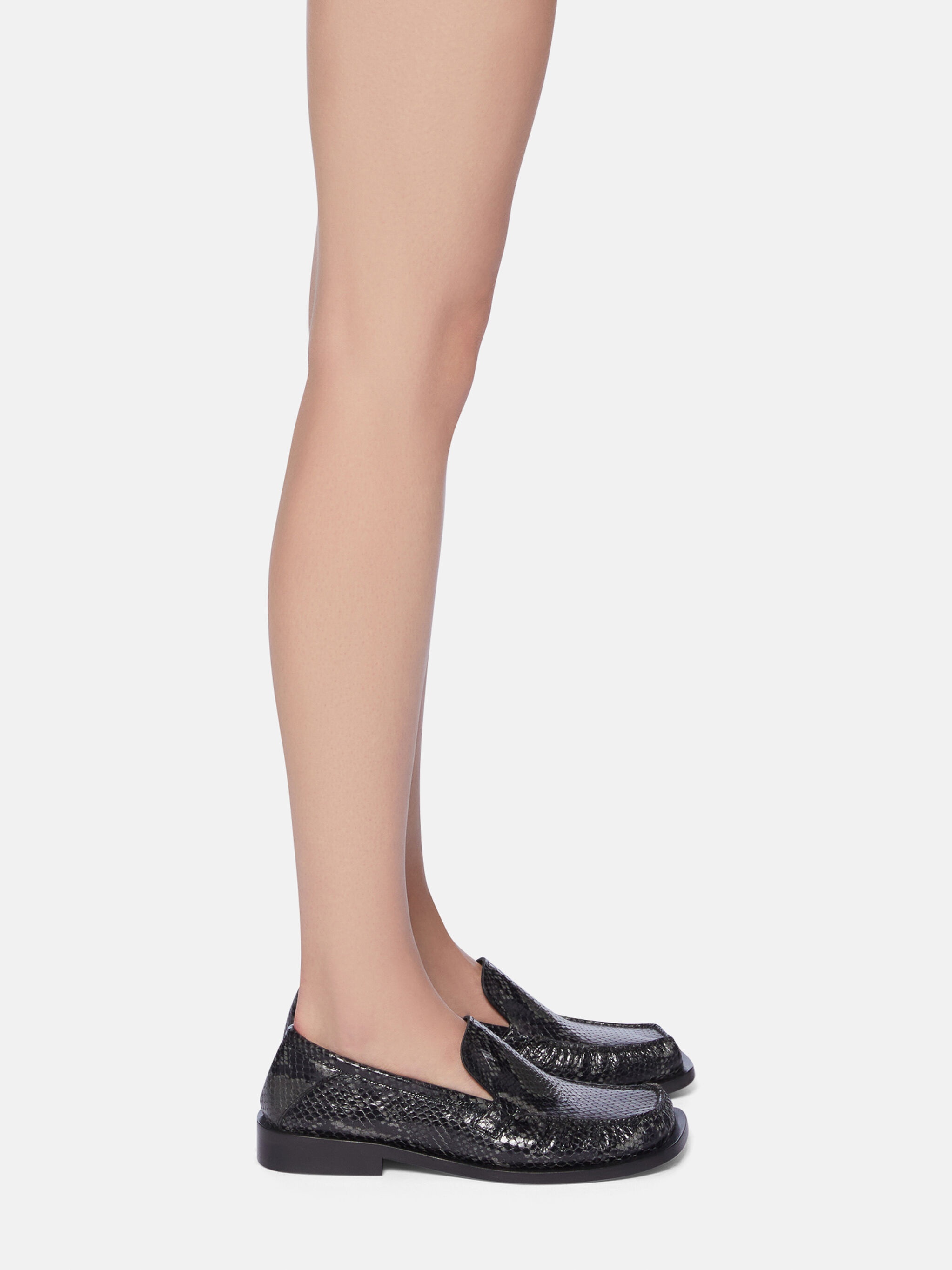 ''CHARLES'' BLACK AND GREY LOAFER - 2