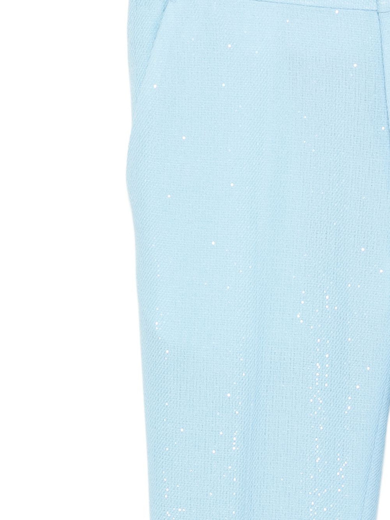 sequinned bouclé trousers 3