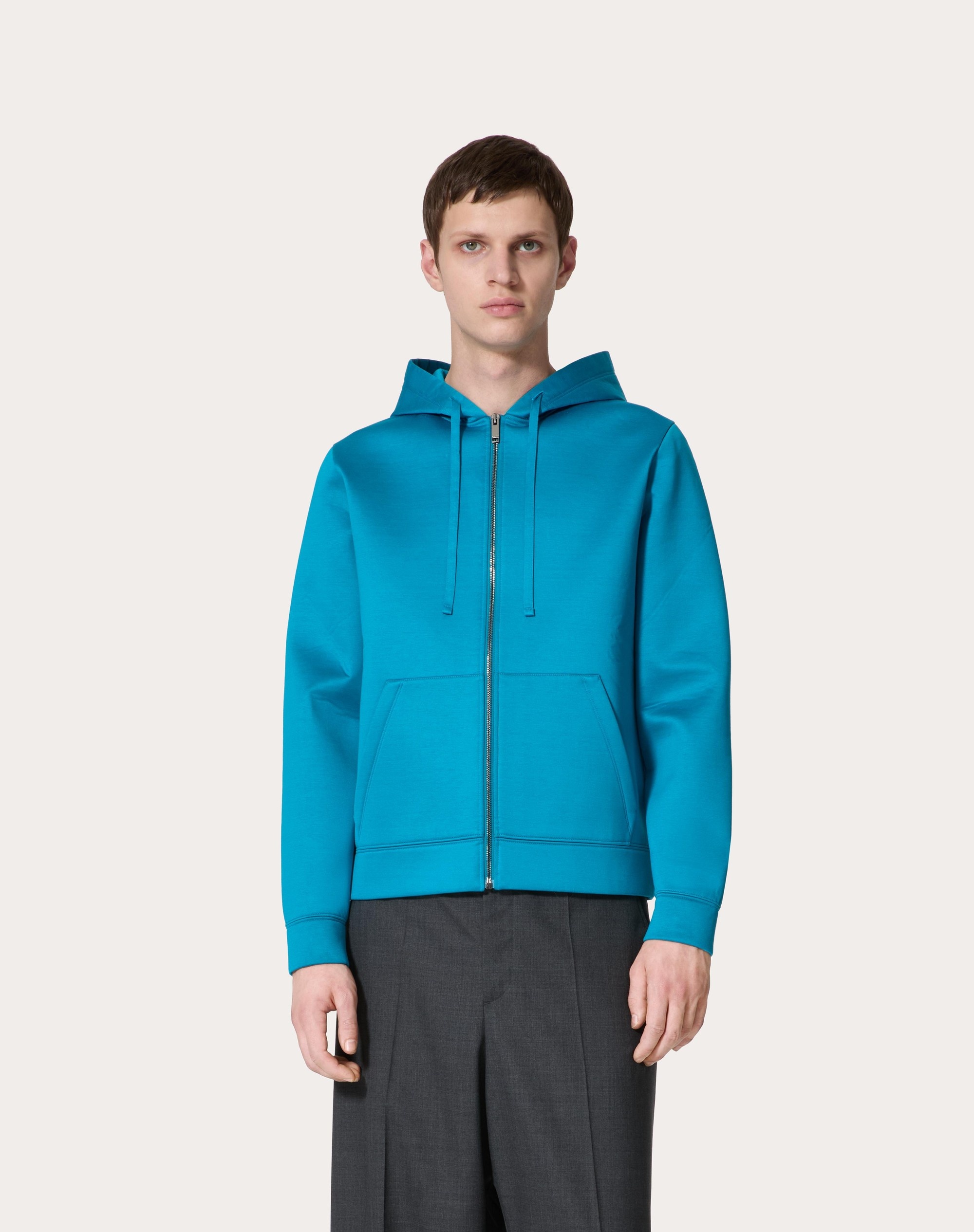 NEOPRENE SWEATSHIRT WITH HOOD AND ZIPPER - 3