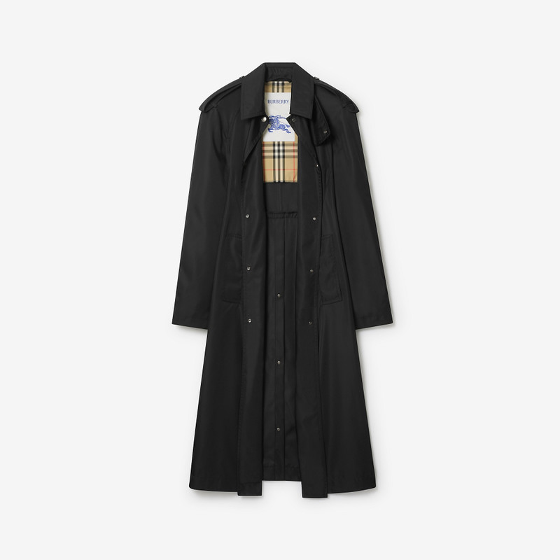 Burberry Long Nylon Hooded Car Coat outlook