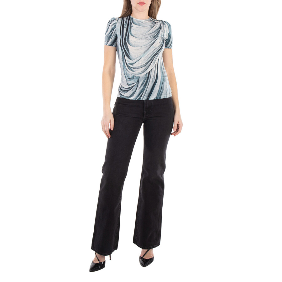 Rabanne Ladies Black 1969 Cotton Straight-Leg Jeans - 3
