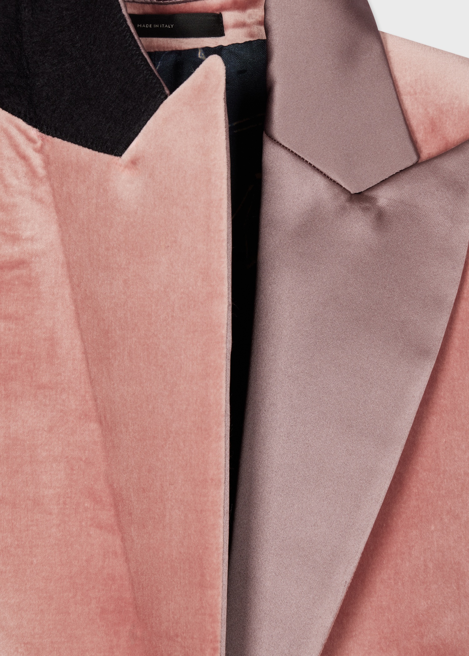Women's Pink One-Button Velvet Blazer - 4