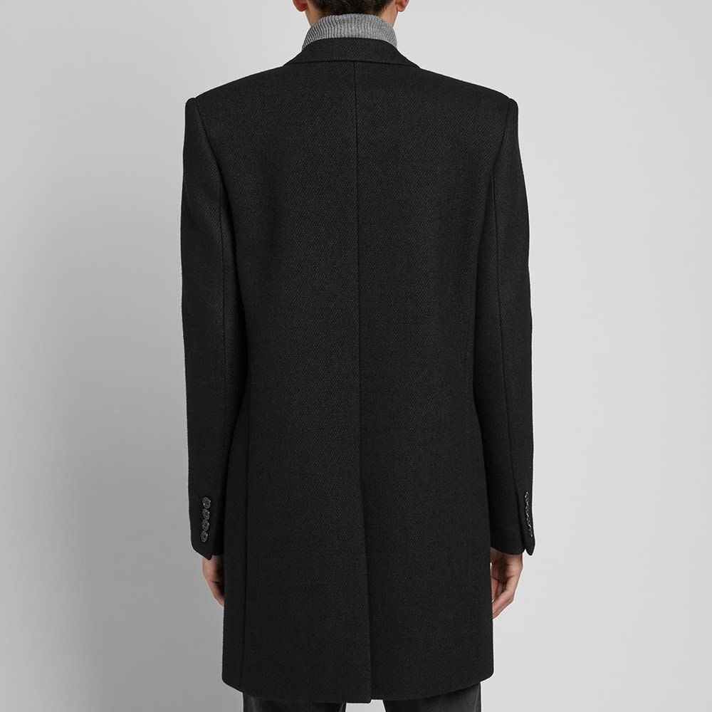 Saint Laurent Double Breasted Wool Coat - 5