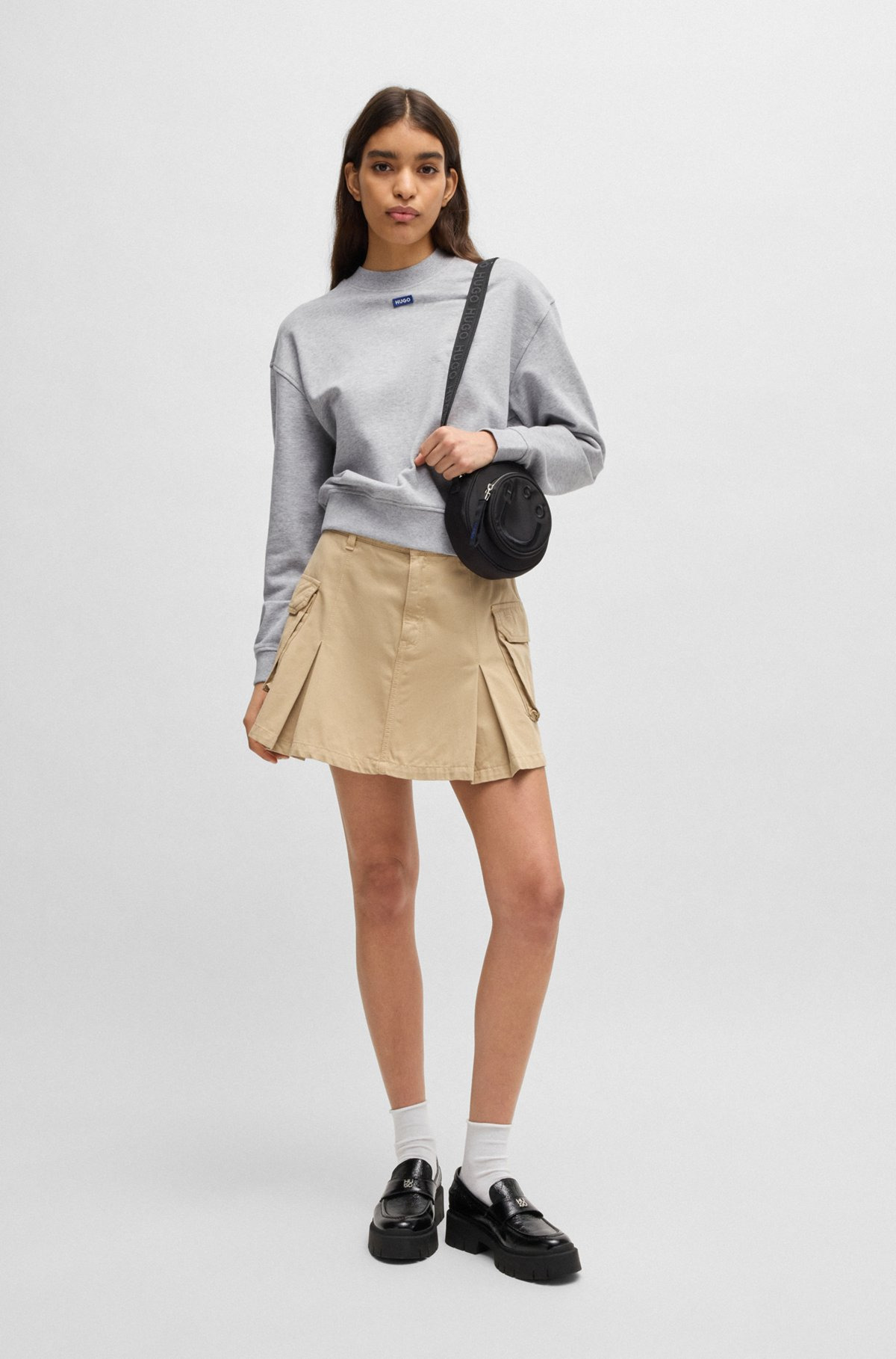COTTON-TERRY SWEATSHIRT WITH LOGO BADGE - 3