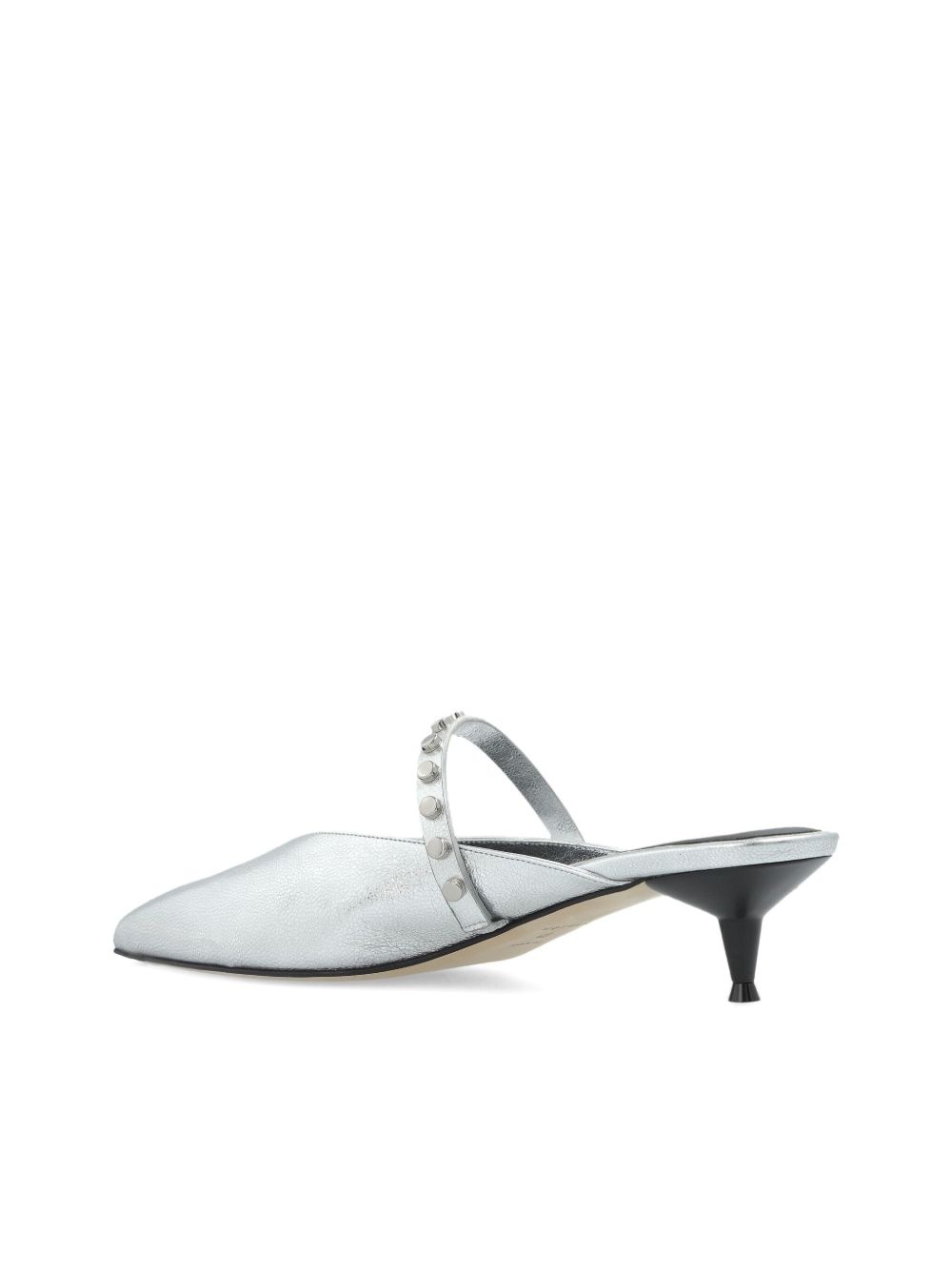 leather heeled pumps - 3