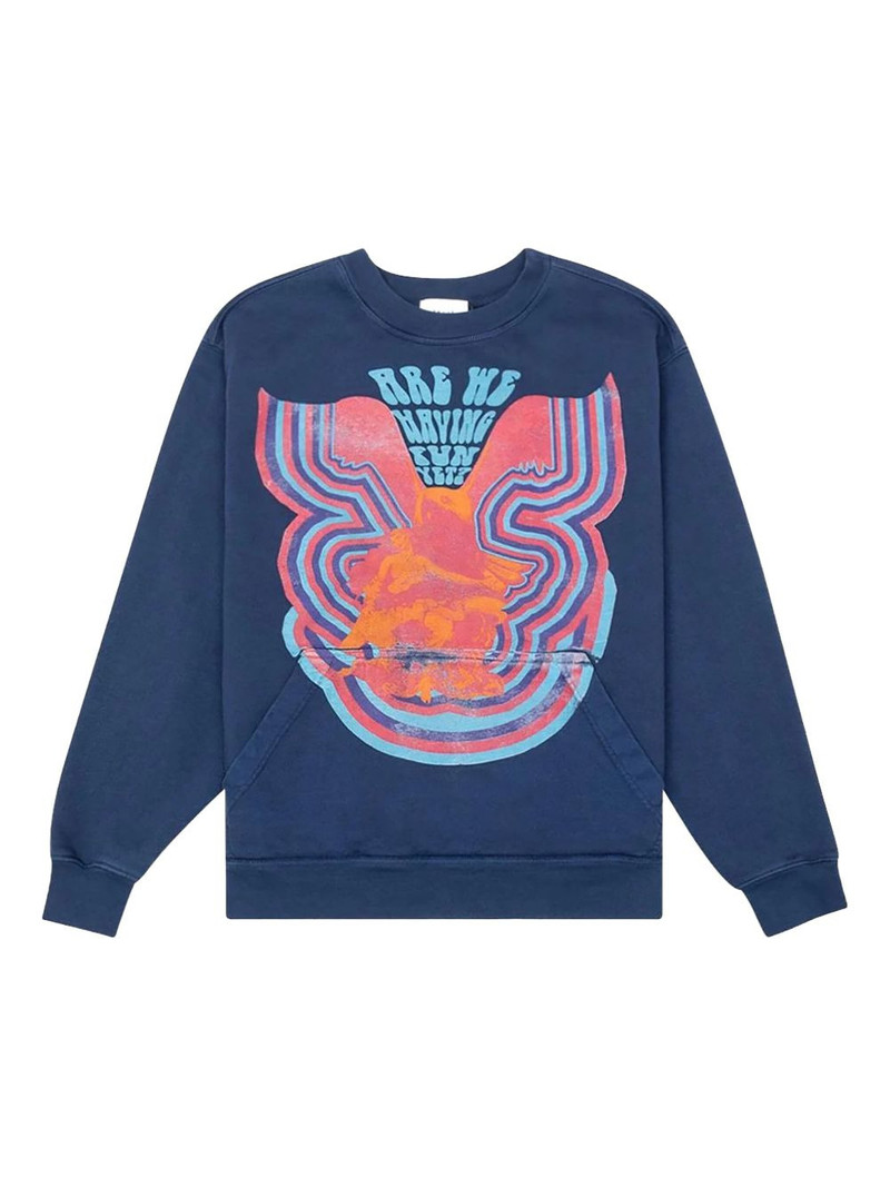 kangaroo-pocket graphic sweatshirt 1