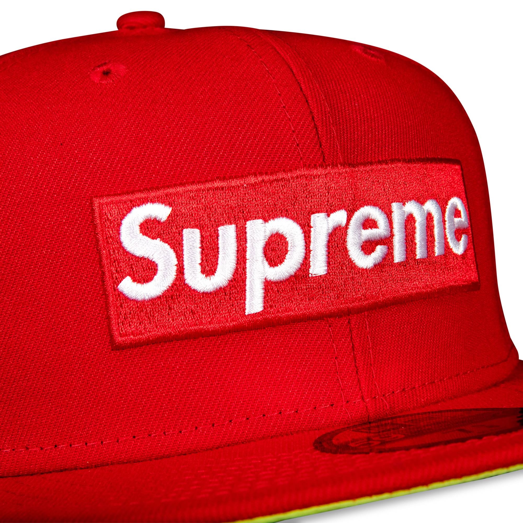 Supreme No Comp Box Logo New Era 'Red' - 3