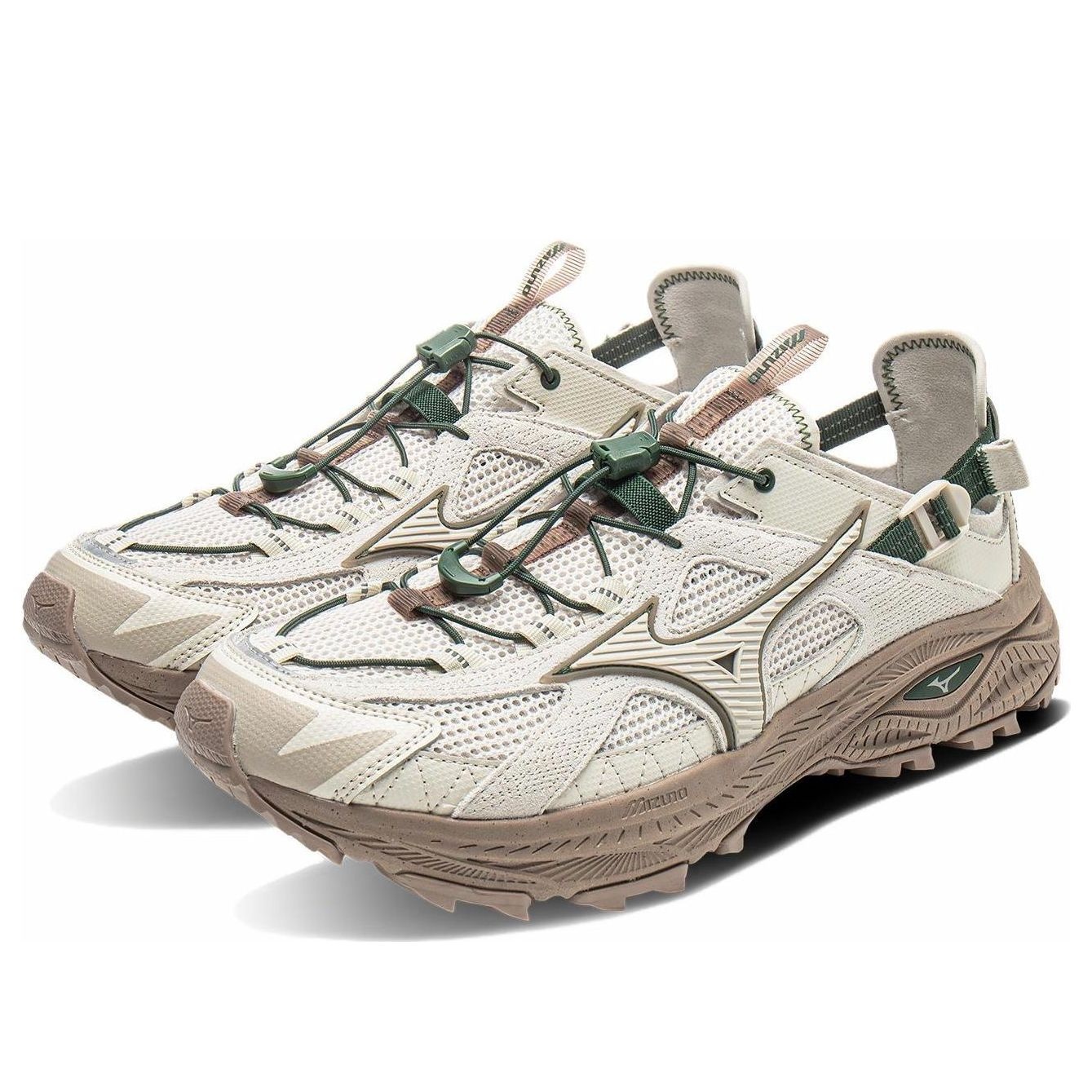★人気★ MIZUNO RACER TRAIL SE BEIGE GREEN Mizuno Mizuno Racer Trail SE 'Wheat Beige' D1GH241907