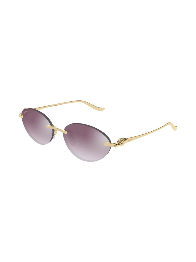 Cartier oval frame sunglasses outlook