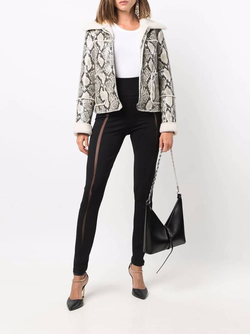 PHILIPP PLEIN high-waist logo leggings outlook