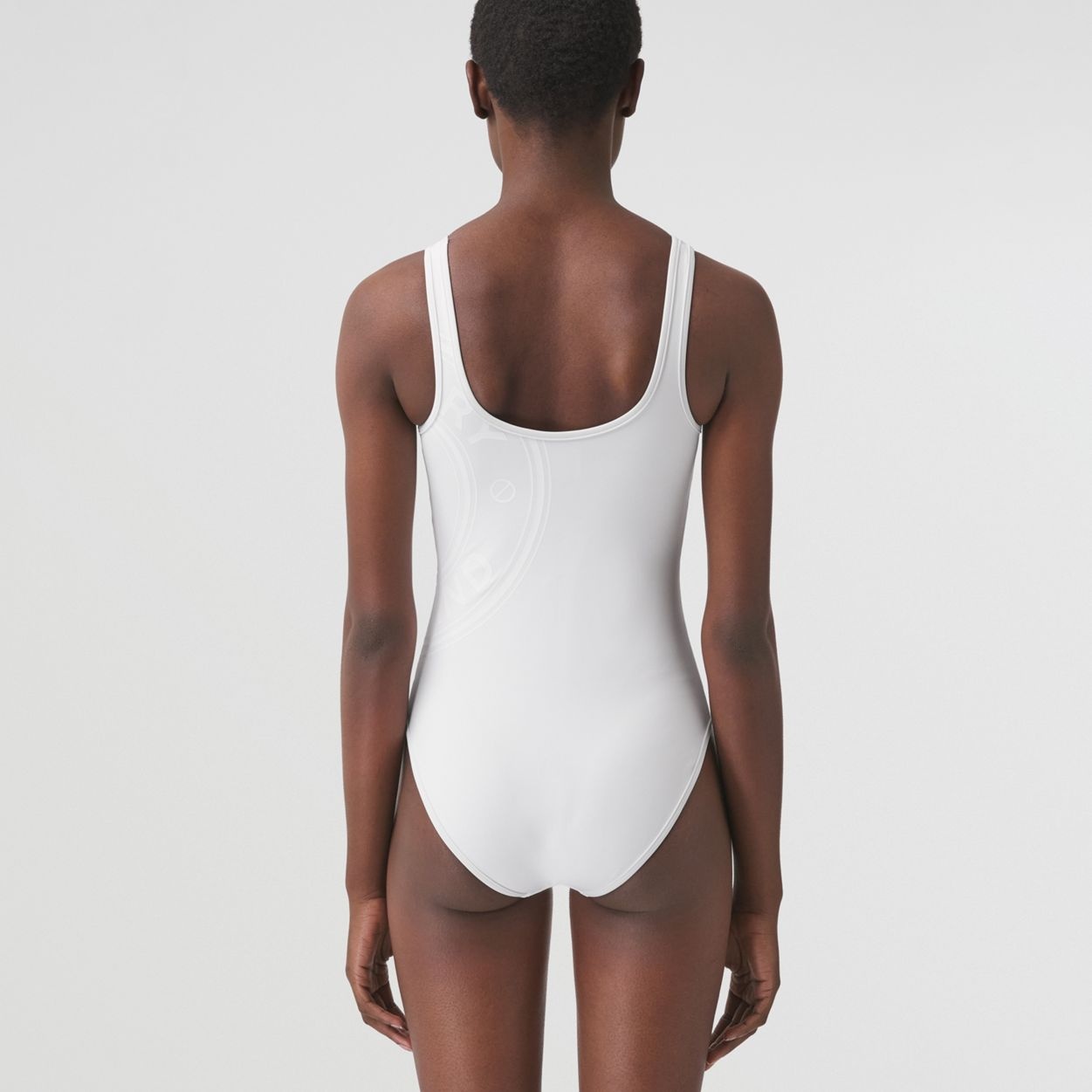 Logo Graphic Stretch Nylon Swimsuit - 3