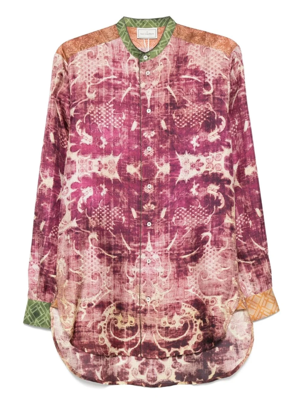 Printed silk shirt - 1
