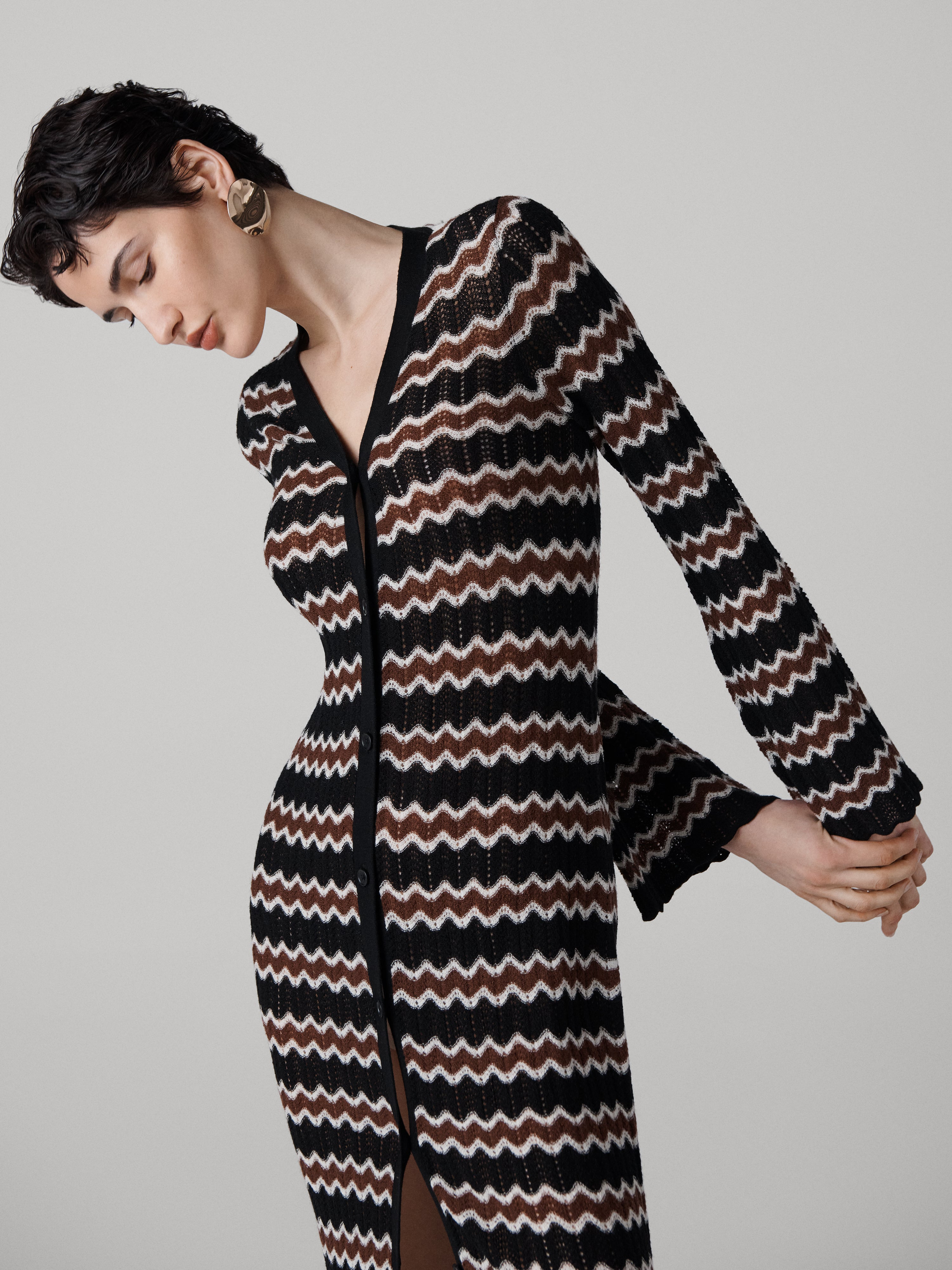 Alice Long Knit Cardigan - 5