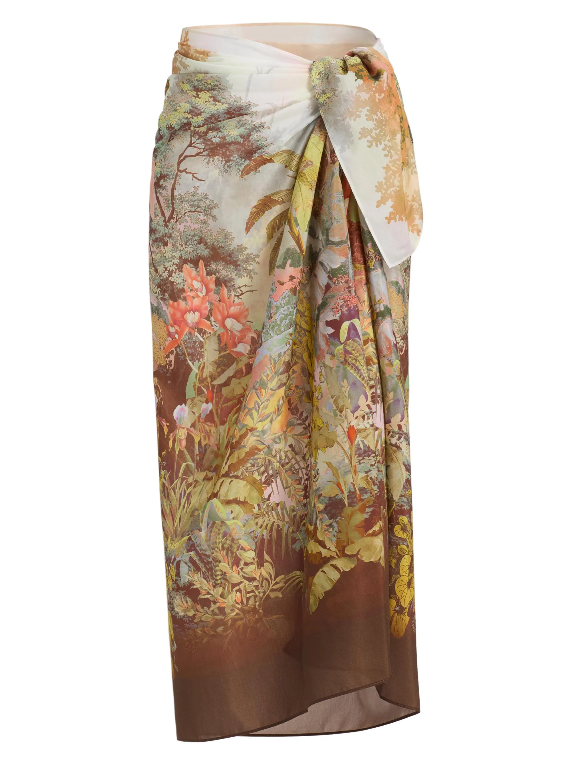 Women's Batsheva Eden Valley Print Cotton-Silk Pareo - Multi - 1