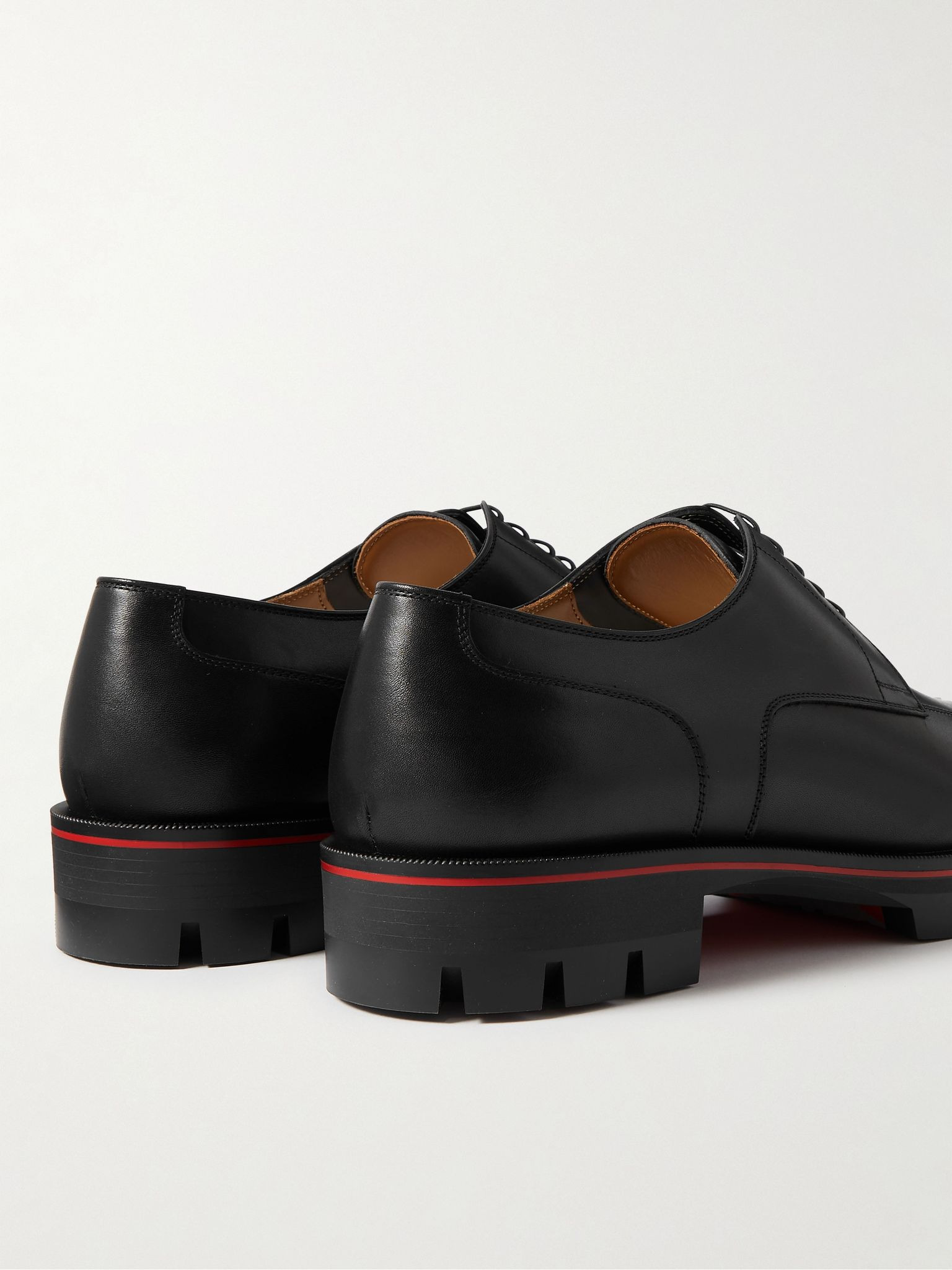 Davisol Leather Derby Shoes Black - 5