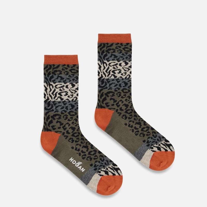 Hogan Socks Black Orange Green 1