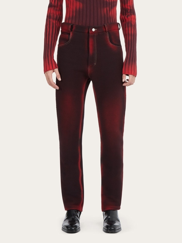 PRINTED 5 POCKET TROUSER - 2