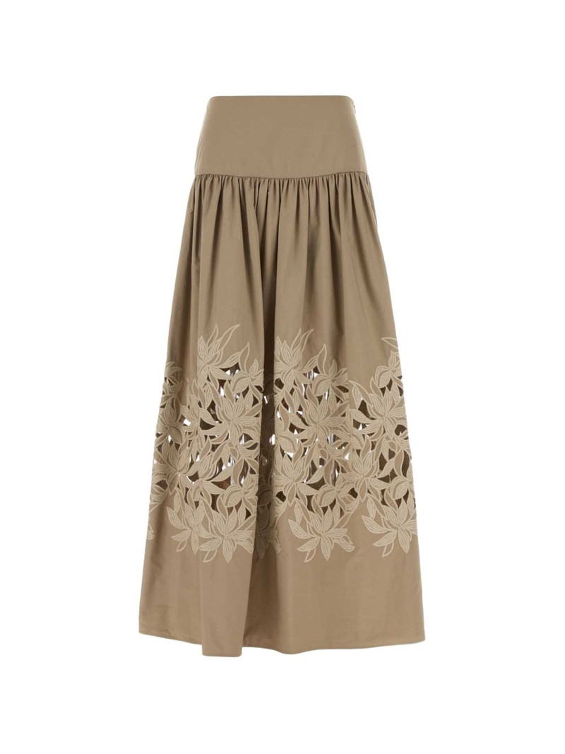 floral cut-out skirt 1