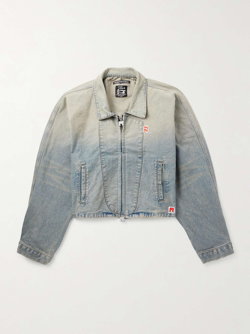 Fathers Garden Logo-Appliquéd Denim Jacket - 1