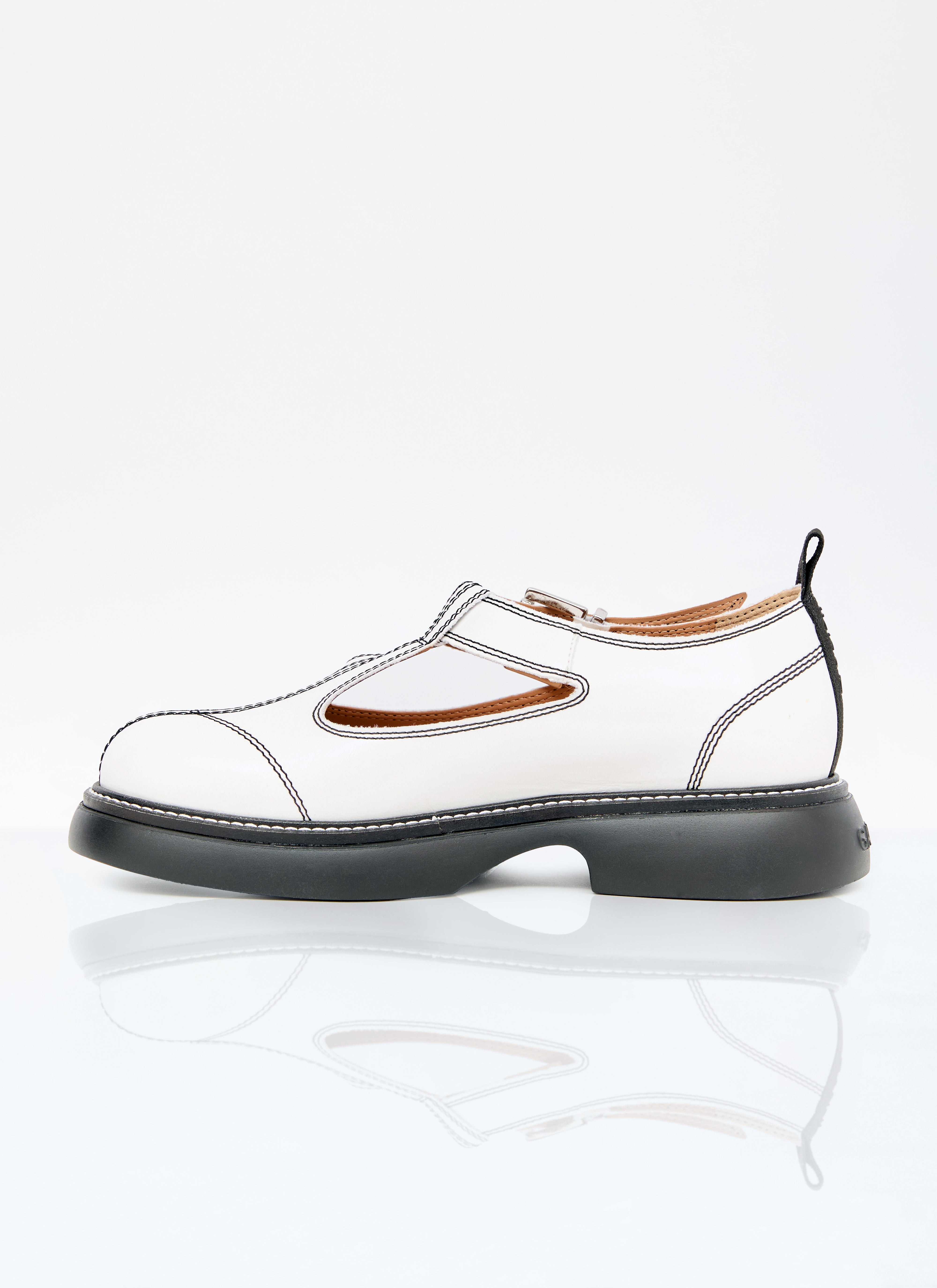 Ganni Women Everyday Buckle Mary Jane Shoes - 4