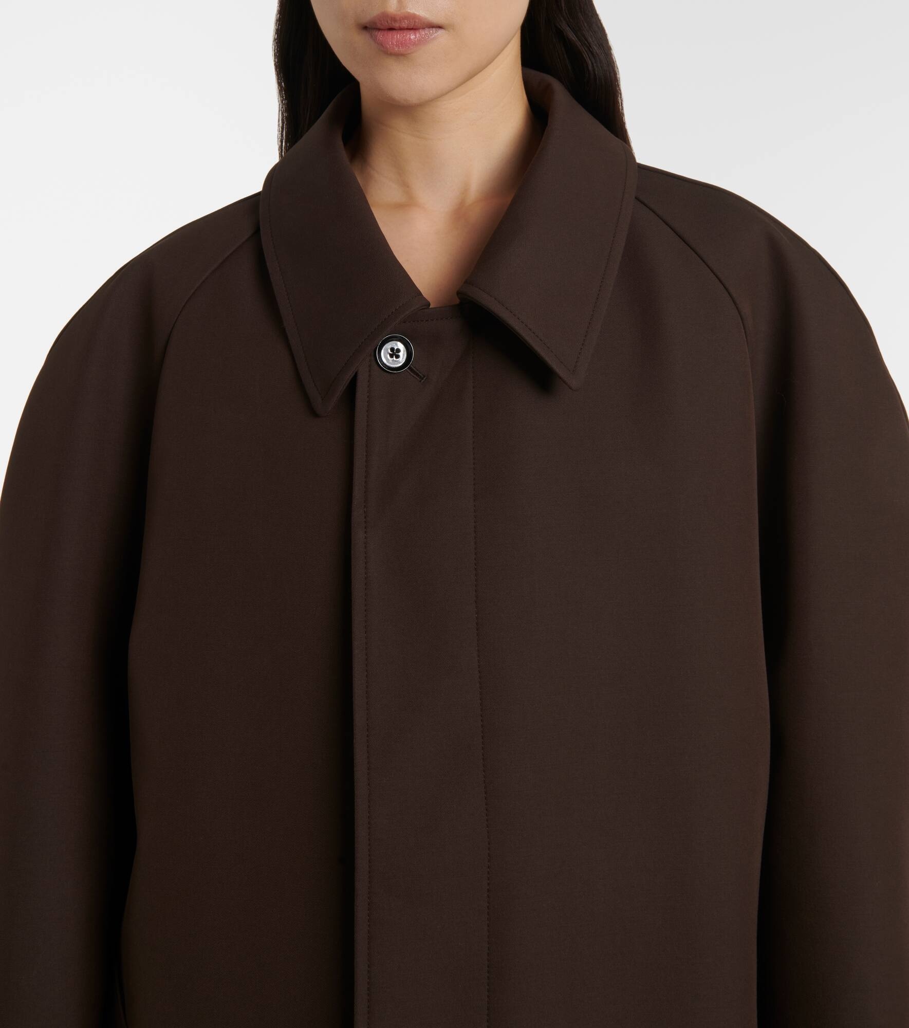 Wool and cotton-blend coat - 4