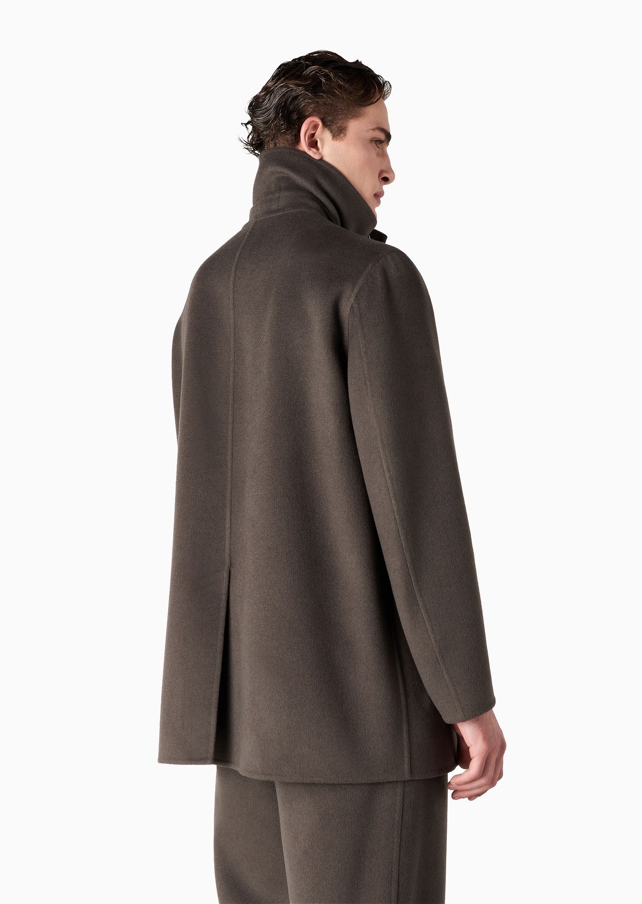 Pea coat in double cashmere cloth - 3