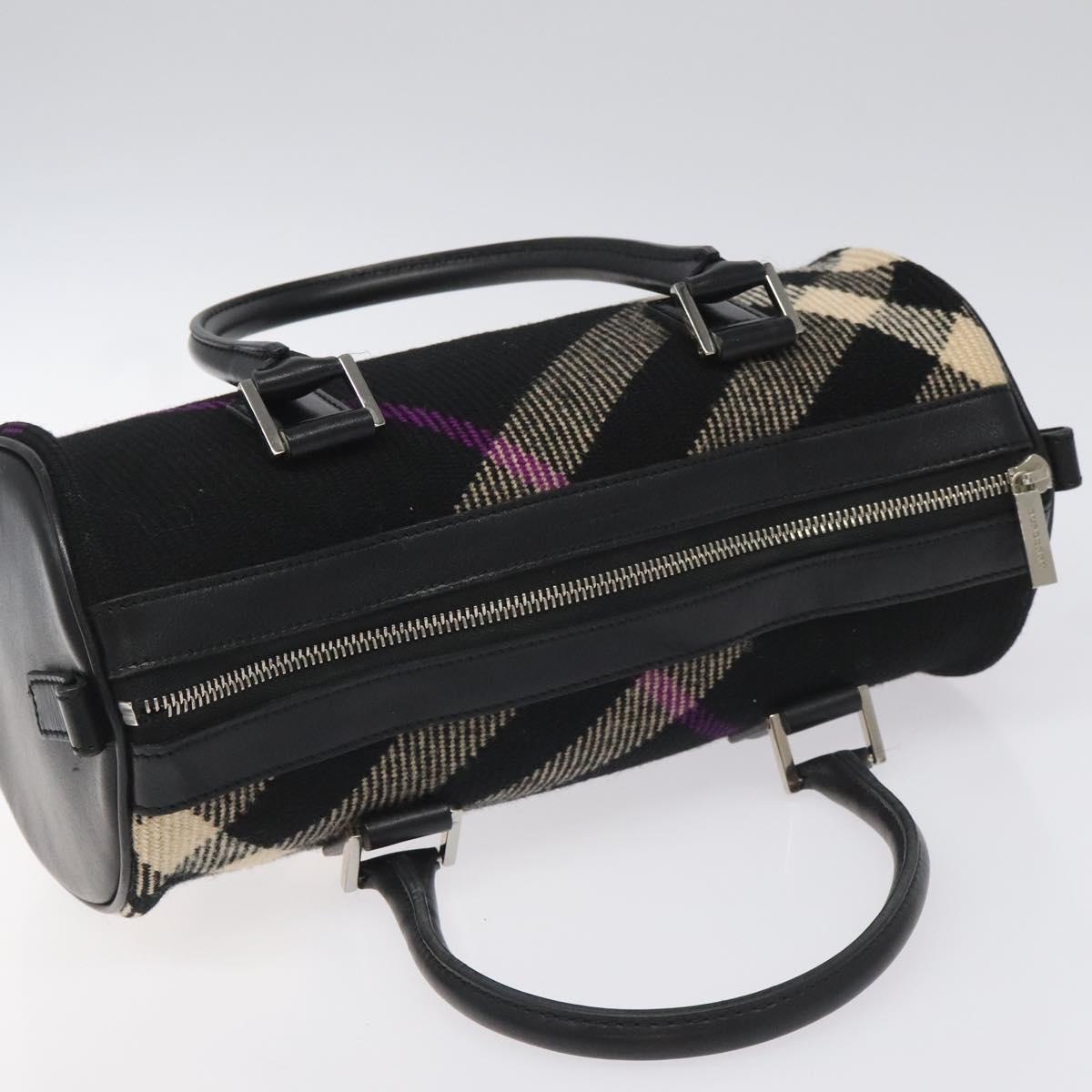 Burberry Hand Bag Wool Black - 6