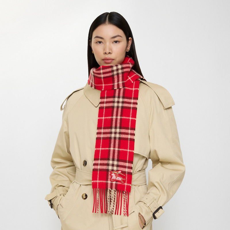 Burberry Narrow Check Cashmere Scarf outlook