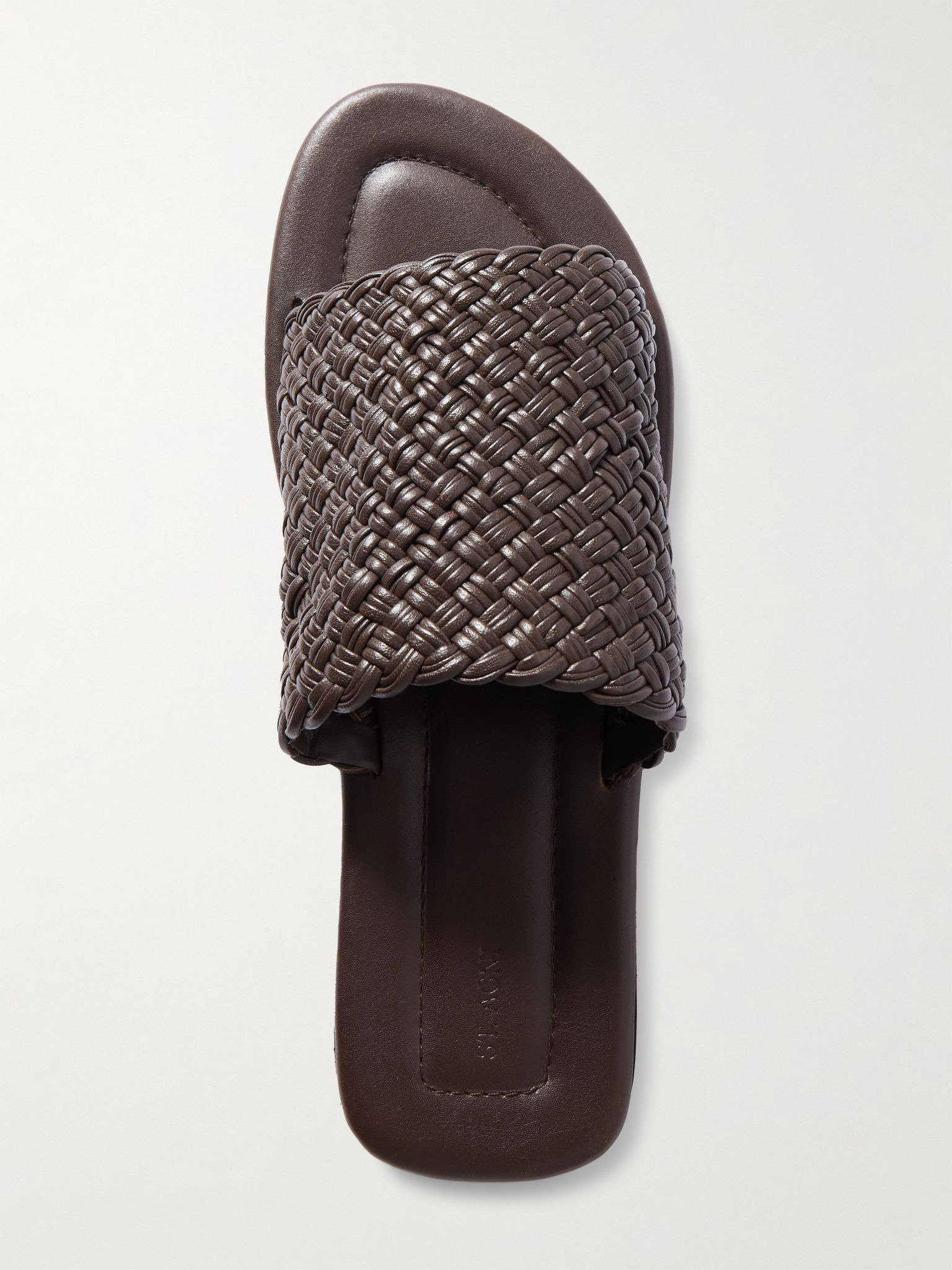Woven leather sandals Chocolate - 5