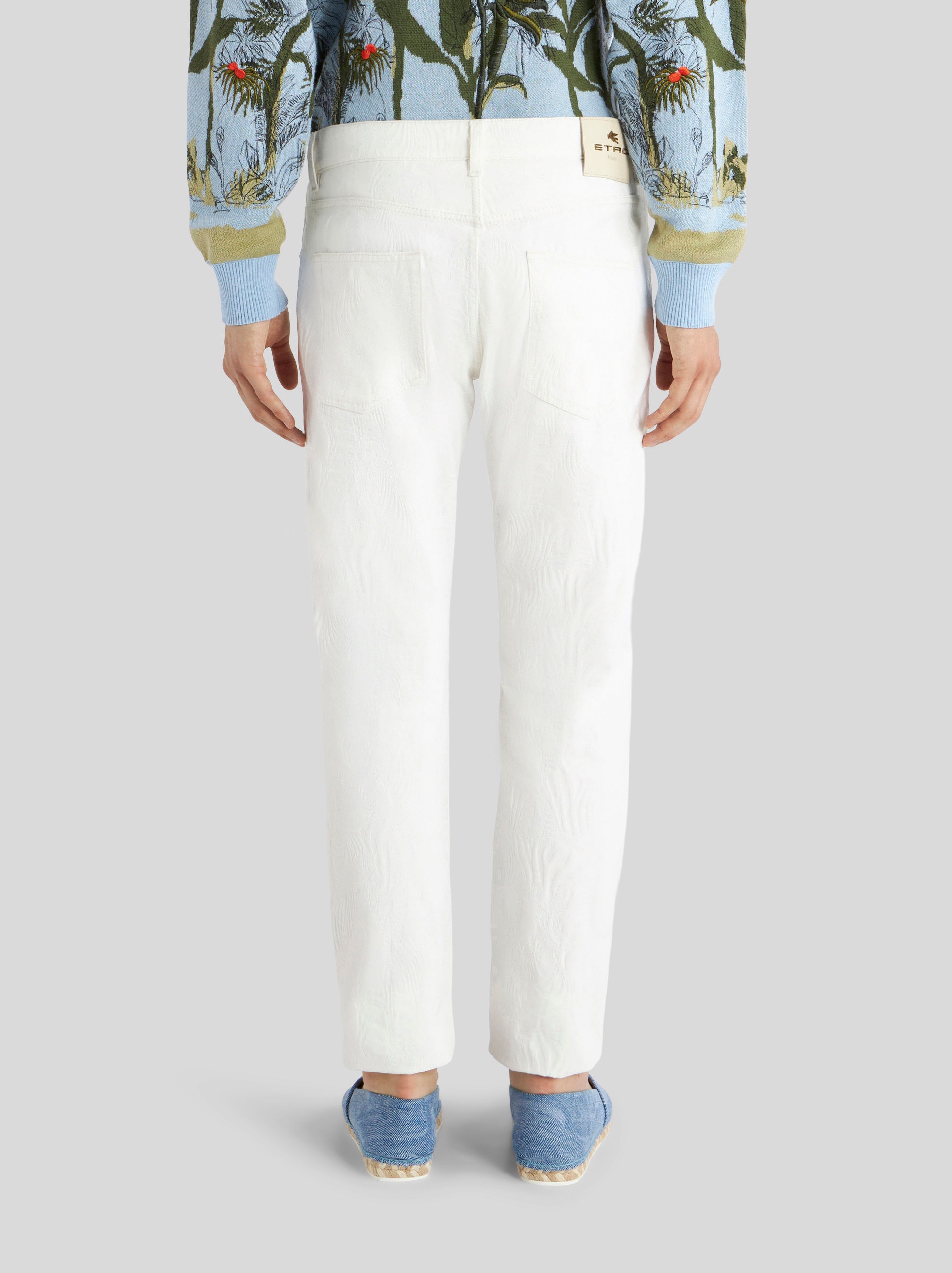 JACQUARD JEANS WITH ZEBRAS - 4