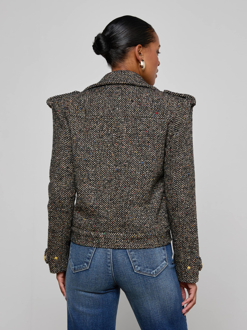 Xoey Cropped Tweed Trench 5