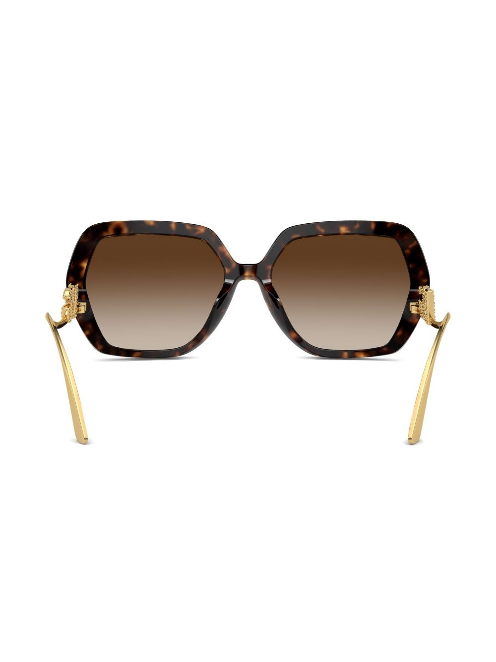 Crystal oversize-frame sunglasses - 4