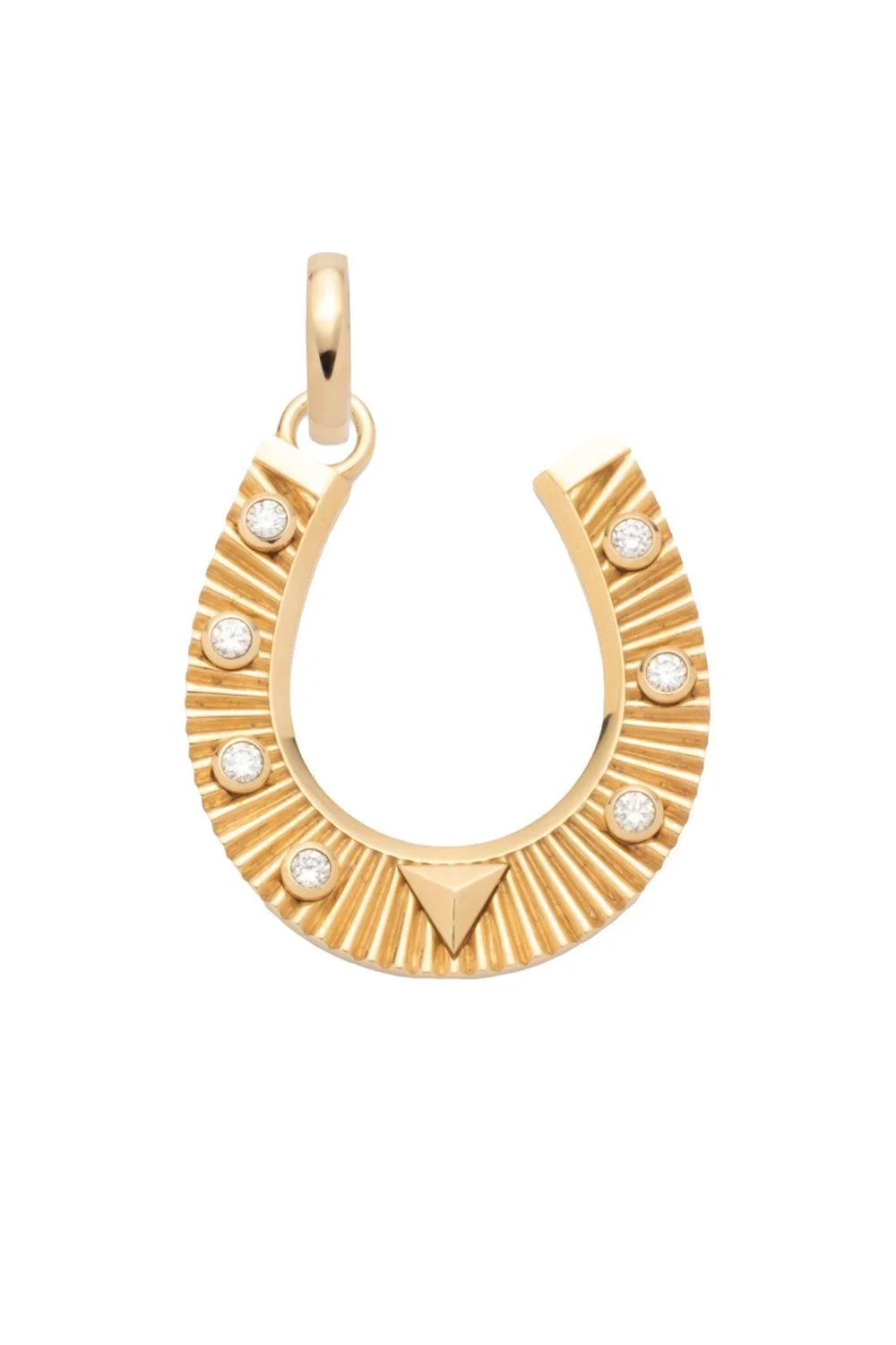 Diamond Horseshoe Large Pendant - 1