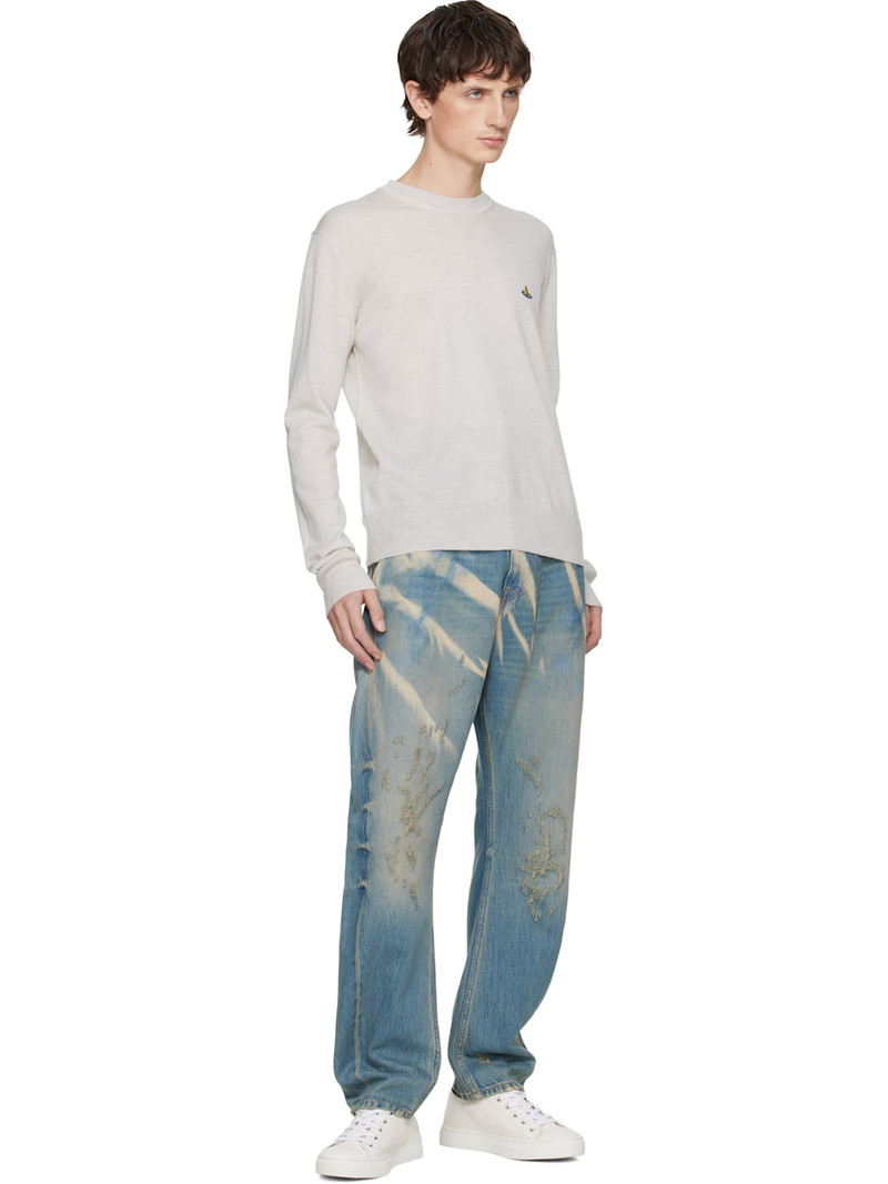 Vivienne Westwood Off-White Alex Round Neck Sweater outlook