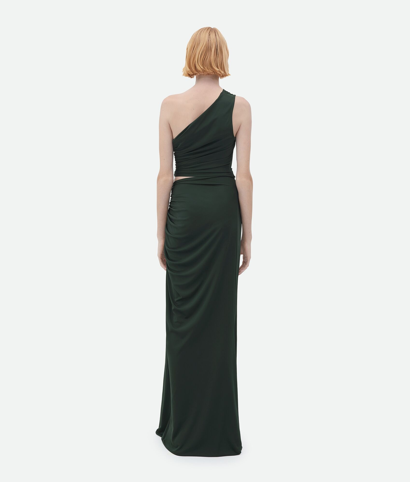 viscose jersey dress with knot - 3