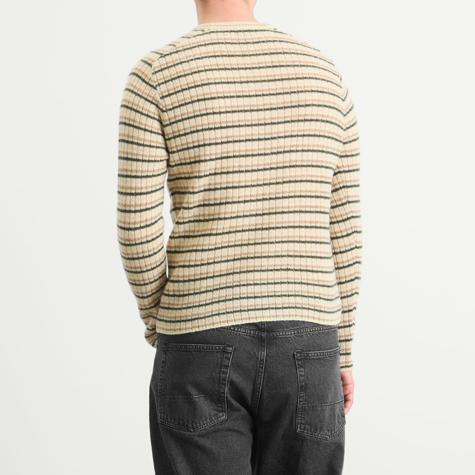 Auralee Shetland Wool Cashmere Rib Knit P/O - 3